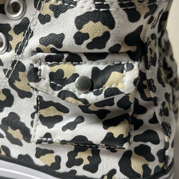 Converse Chuck Taylor All Star High Leopard Sneakers Pocket 167086C W6 Rare - Picture 11 of 12